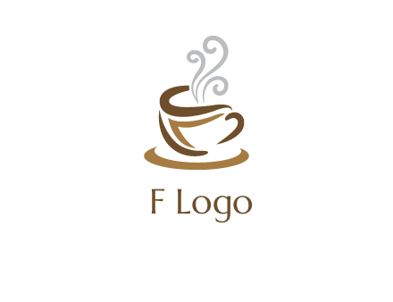 abstract coffee mug logo