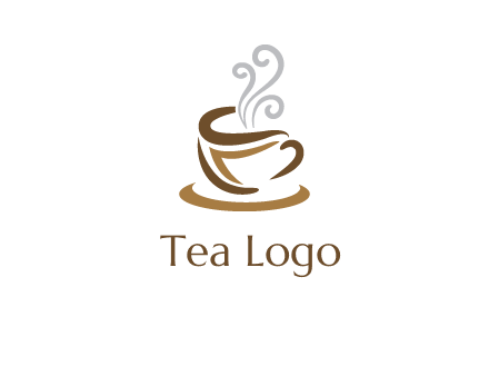 abstract coffee mug logo