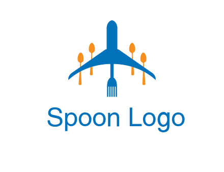 fork spoon plane travel & hospitality logo