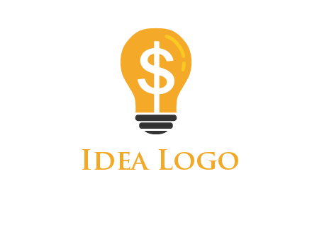 dollar in bulb logo