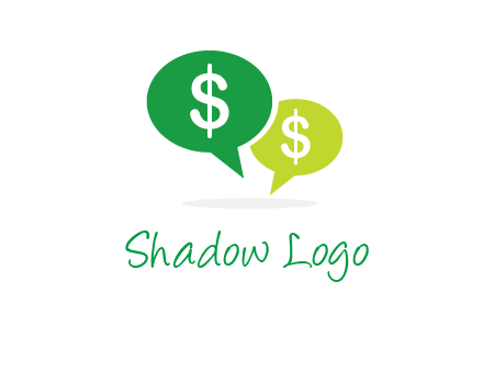 dollar sign in speech bubble icon