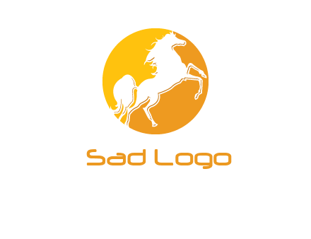 horse in a circle logo