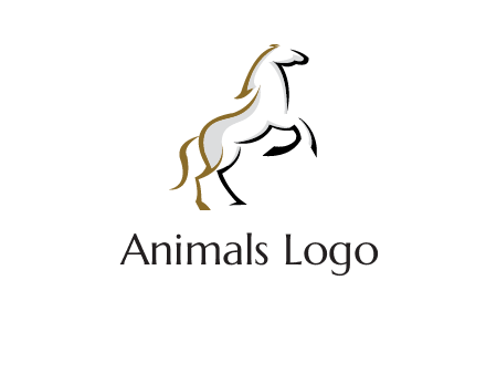 line art horse logo