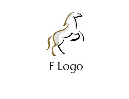 line art horse logo