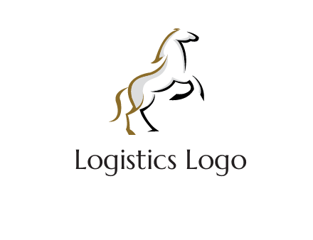 line art horse logo