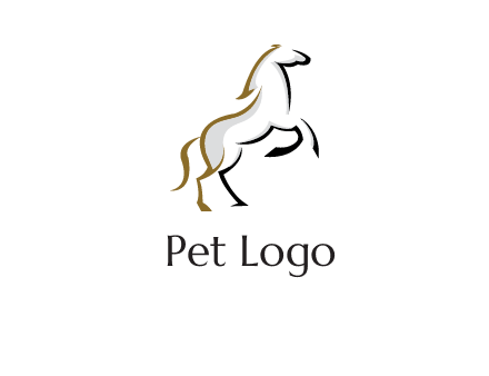 line art horse logo