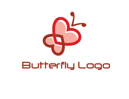 heart butterfly logo