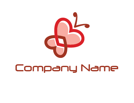 heart butterfly logo