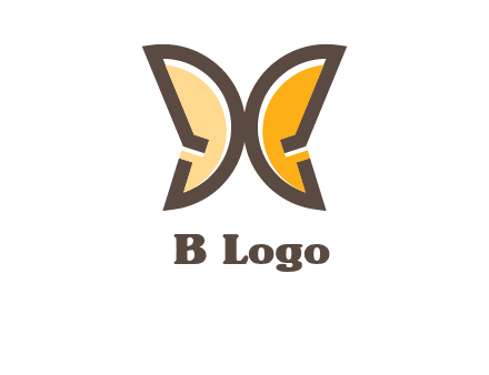 letter D butterfly logo