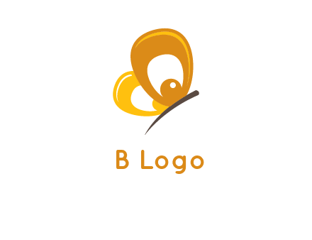 round butterfly logo