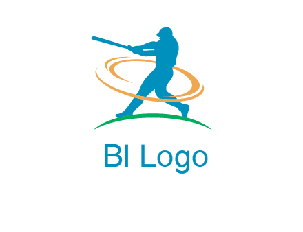 batsman sports logo