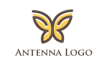 butterfly outline logo