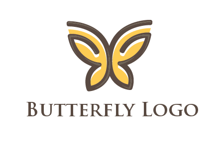 butterfly outline logo