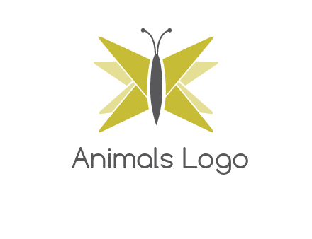 abstract moth logo