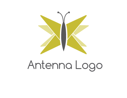 abstract moth logo