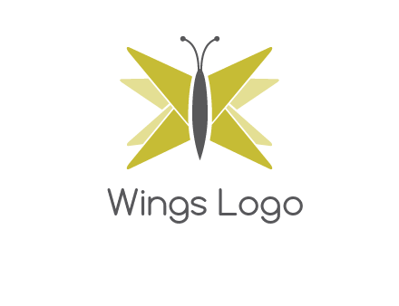 abstract moth logo