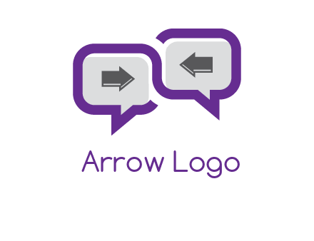 chatting arrows logo