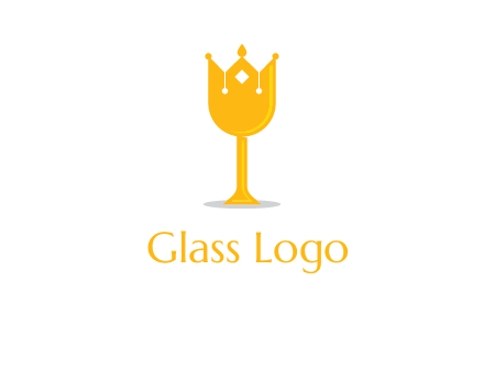 wine glass crown logo