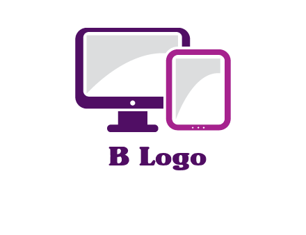 monitor and tablet logo