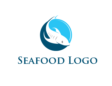 fish inside circle logo