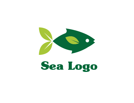 fish with leaves logo