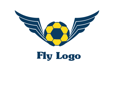 soccer ball with wings logo