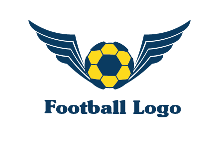 soccer ball with wings logo