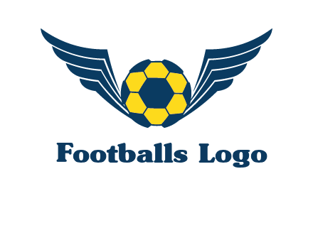 soccer ball with wings logo