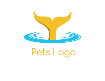 fish tail in water logo