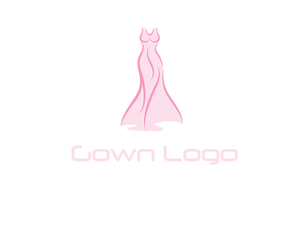 line art fashion dress logo