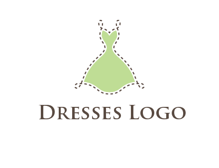 frock in a stitch outline logo