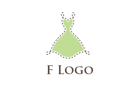 frock in a stitch outline logo