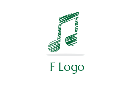 sketched music note logo