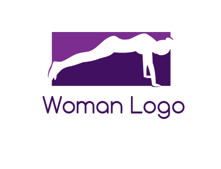 women doing push ups icon