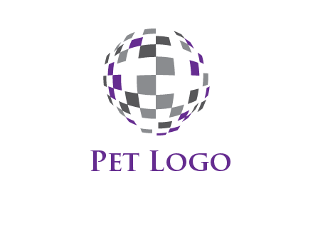 pixel globe information technology logo