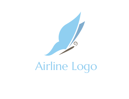 butterfly fashion logo