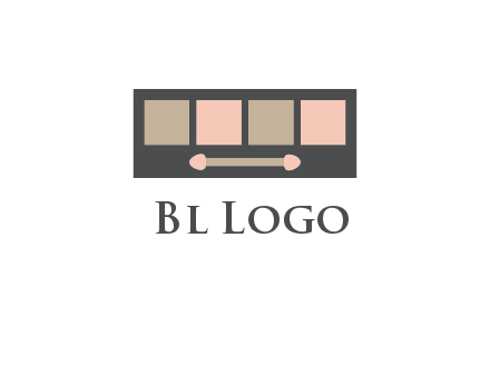 eye shadow palette beauty logo