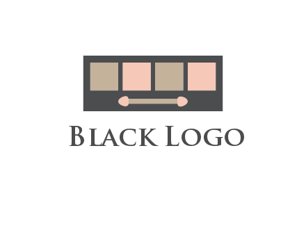 eye shadow palette beauty logo