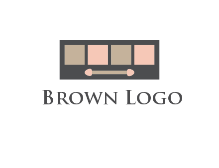 eye shadow palette beauty logo