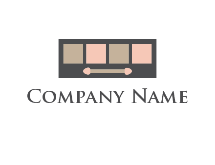 eye shadow palette beauty logo