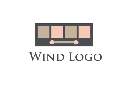 eye shadow palette beauty logo