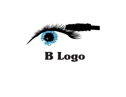 mascara icon for beauty logo