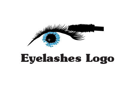 mascara icon for beauty logo