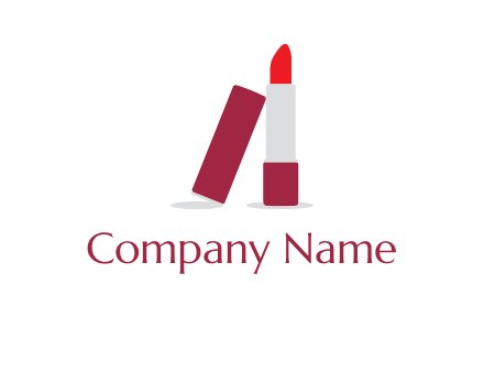 lipstick with lid beauty logo