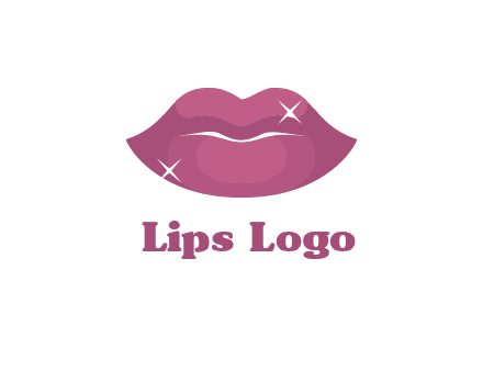 shiny lips beauty logo