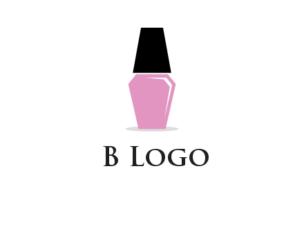 nail paint bottle beauty logo