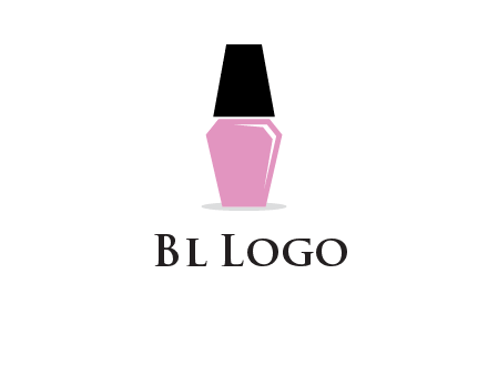 nail paint bottle beauty logo