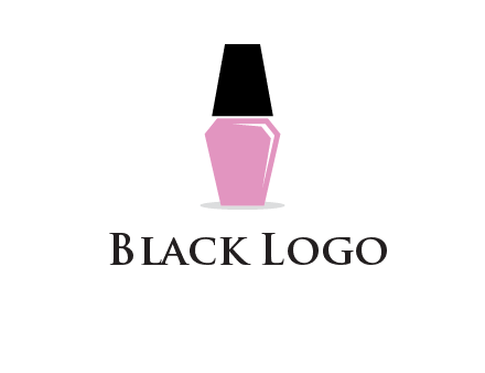 nail paint bottle beauty logo