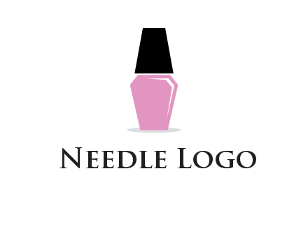 nail paint bottle beauty logo