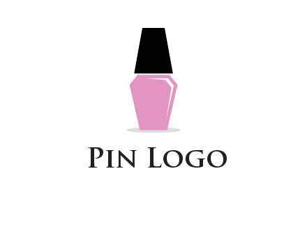 nail paint bottle beauty logo